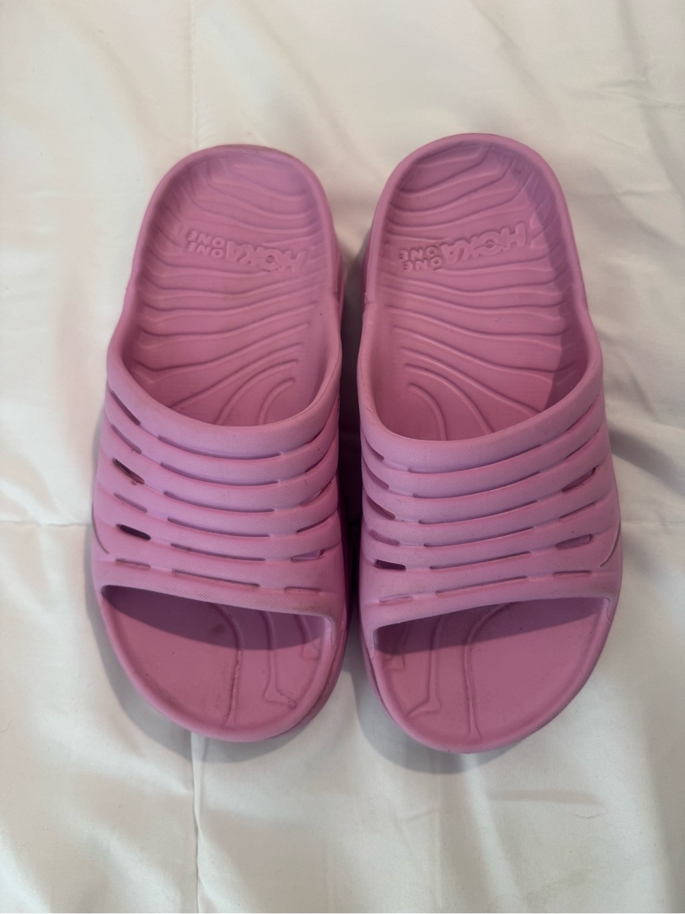 Hoka One One Pink Slide Sandals for Women